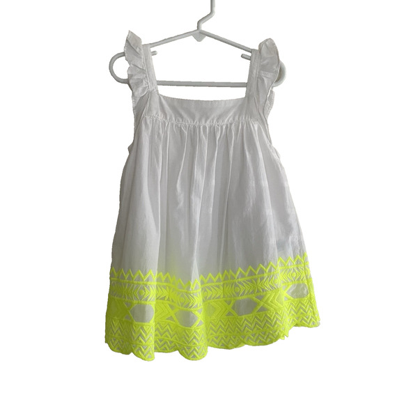 Cherokee Girls Sun Dresses Size 6/6X Lemons Floral Cotton - Picture 12 of 16